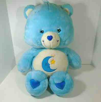 Care Bears Bedtime Bear Jumbo 28” Inch Stuffed Plush Toy Animal Retro Blue Fuzzy