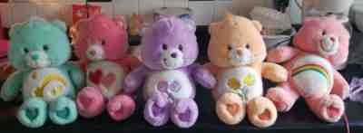 Set Of 5 Talking Interactive Care Bears  2003