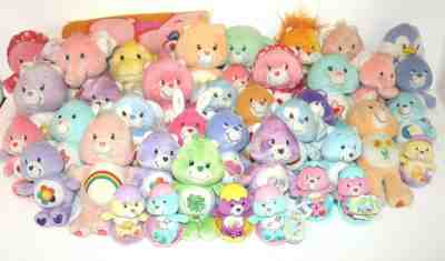 Lot of 40 Care Bears plus one soft Care Bears Blanket