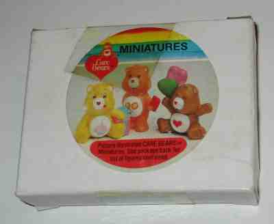 1984 Care Bears Miniatures 4 Pack Mailer MISB Sealed Kenner Sears Mailaway Minis
