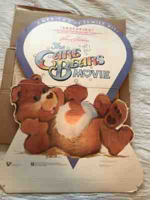 Vintage 1985 The Care Bears Movie Video Store Standee. Never Used! Great Cond!
