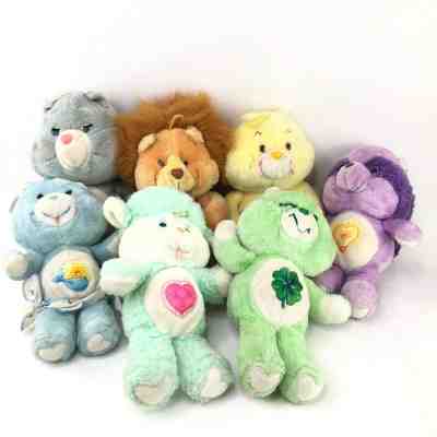 Kenner Care Bears Plush LOT OF 7 Stuffed Teddy 80s VTG Grams Cousins Baby Tugs