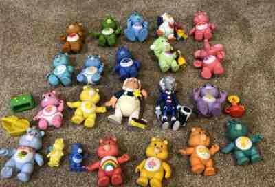Vintage Care Bears Toys & Cousins - Lot Of 22 Inc Cloudkeeper And Prof Coldheart