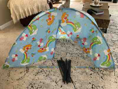 Rare Vintage 1980s Care Bears Collapsable Children's Tent Camping Or Play EUC!