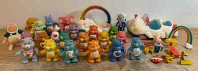 Vintage Care Bears & Cousins Lot Of 22 W/ Cloudkeeper Prof Coldheart Accessories
