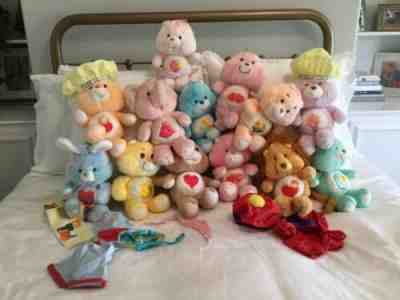 Vintage care bears plush lot