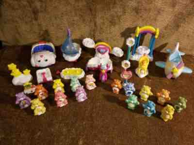 Large Lot Of Vintage CARE BEAR Play Sets Accessories~14 Accessories & 16 Bears