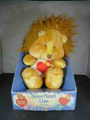 Vintage New Care Bear Cousins 1985 Brave Heart Lion Bear Kenner Plush 61940