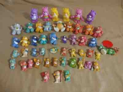 Lot of Vintage 1980'S Posable Care Bears PVC Figures and a present day