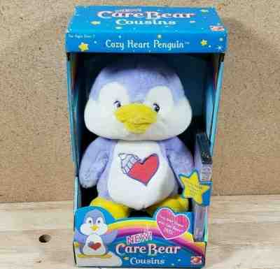2004 Care Bear Cousins Play Along Cozy Heart Penguin with DVD 