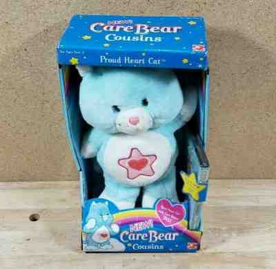 2004 Care Bear Cousins Play Along Proud Heart Cat with DVD 