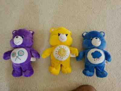 Care Bears Sing Along - Three (3) - Grumpy, Funshine and Share Bear