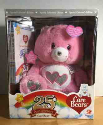 Special Collectors Edition Pink Care Bear 25th Anniversary Swarovski