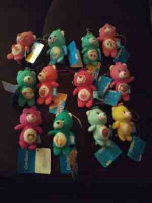 LOT OF 12 Care Bear key/cell mascot NWT Rare 