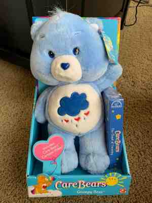 Care Bears Grumpy Bear Play Along Toys Sealed VHS Tape Cloud of Uncareing NIB