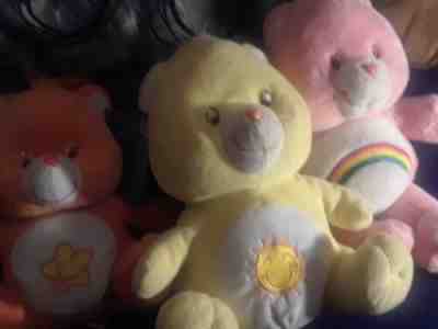 3 Care Bears Orange Star, Yellow Sunshine, Pink Rainbow BEARS 13