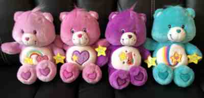 Lot of 4 Care Bears PLUSH 13” Talking NOS With Tags! Never Played With! 2004