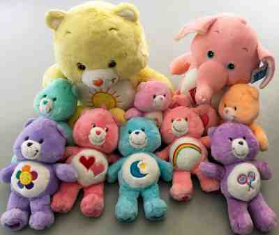 Care Bears Toy Lot of Plushes Stuffed Animals Dolls FUNSHINE, CHEER, HARMONY +