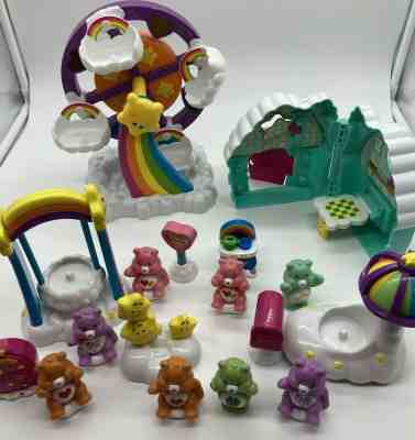 Vintage 80s And 90's Care Bear Cloud House Play Set PVC Figures