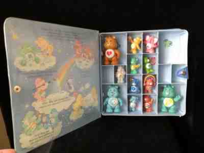 Vintage Care Bears in Kenner Carrying Case 12 Figures PVC Lot