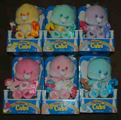 Lot of 6 Care Bear Cubs Approx 11