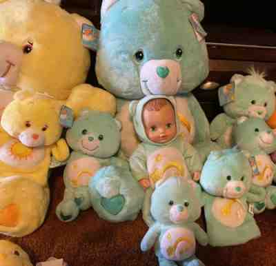 LARGE Care Bears & Cousins Toy Lot Of 23 Plushes (15 Care Bears and 8 Cousins)