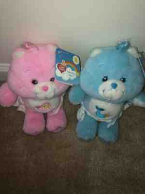 Hugs and Tugs Care Bears 2003 20th Anniversary All Tags Attached Carebear HTF
