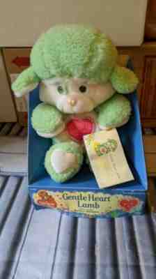 Vintage Care Bears Cousins Stuffed Plush 1985 Gentle Heart Lamb Kenner Toy 80s