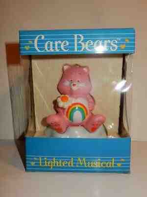 VINTAGE 84' CARE BEARS LIGHTED MUSICAL CHEER BEAR MIB HAPPY DAYS ARE HERE AGAIN