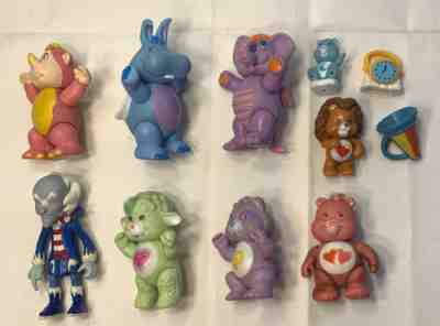 Vintage Care Bears Poseable Figures Lot 1984 Gummi Wuzzles kenner Disney Cousins