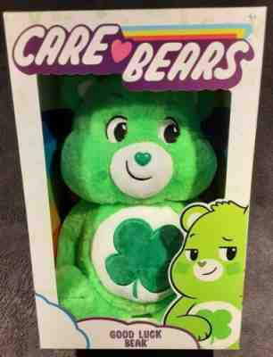 New 2020 Care Bears 14" Good Luck Bear Plush Collectible Lovable Huggable 