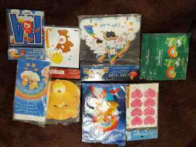 Care Bears Vintage Large lot of party supplies - mint in packages