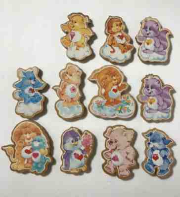 Rare Care Bears Cousins 11 Piece Wooden Magnet Display Set American Greetings