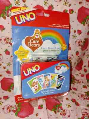 Care Bears UNO Special Edition 2003 Playing  Cards in Tin- new