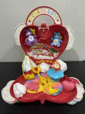 Care Bears Care A Lot Playset Heart House Case 80s Vintage Kenner Accessories