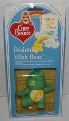 Care Bears Wish Bear Poseable Figure 1983 Kenner - New In Box Canada Carded RARE