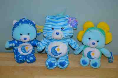 NEW Care Bears Bedtime Bear Special Edition Plush PJ Party Jungle Natural Wonder