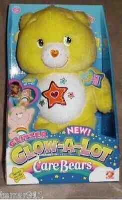 **RARE** NIB 12inch Plush Glitter Glow-A-Lot Superstar Care Bear