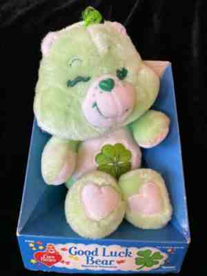 Vintage Care Bears Winking GOOD LUCK BEAR by Kenner in Box
