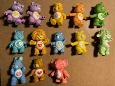 Vintage CARE BEARS 1983 1984 80’s Kenner Collection Poseable Figures Lot of 13