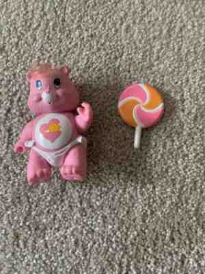 VINTAGE CARE BEARS POSEABLE Pink Bear And Lollipop