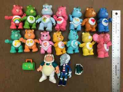 Vintage Care Bears (1980's) – Lot of 16 poseable figurines, used