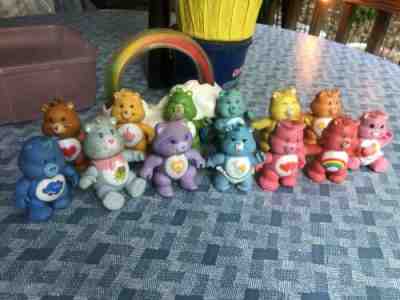 Vintage CARE BEARS 1983 Kenner Collection Poseable Figures Lot of 13