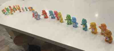 LOT OF 37 CARE BEARS FIGURES VINTAGE 80's PVC  Figures 2 Inch And 3 Inch .