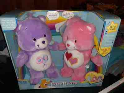 Vintage Love-a-lot and Share Care Bears Sing-Along Friends 13in 2003 Mint in Box