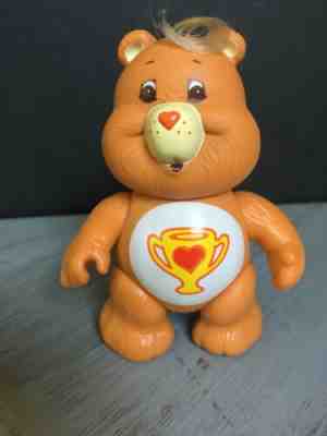 Vtg Care Bears Champ Bear 3” Poseable PVC Figure AGC 1980s