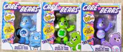 2020 Care Bears GRUMPY, GOOD LUCK, & SHARE BEARS 5" Interactive Figure Talk