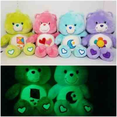 Care Bears Love-a-Lot Harmony Bedtime & Do Your Best GLOW in the Dark ?LOT of 4?