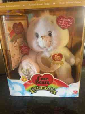 NEW Care Bears White Heart of Gold Bear Premier Collector Edition Swarovski 2008