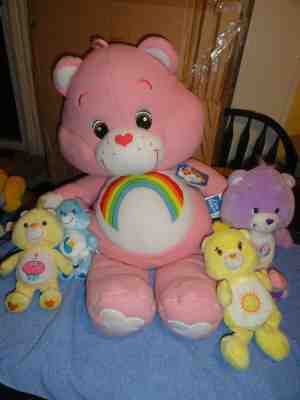 Care Bears Plush 5 Doll Lot -Cuddle Bear collector s edtion bears+more 2002-2003
